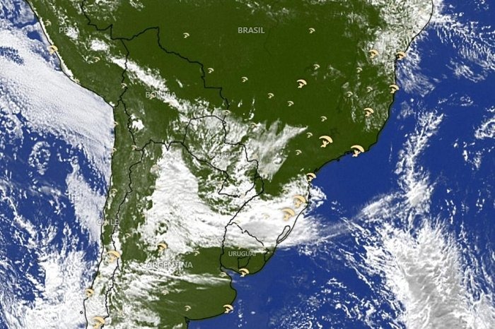 Image of cyclone formation in southern Brazil / Breeding Windy